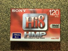 Видеокассета Sony Hi8 Digital 8 120 NTSC для 8-ми см камеры (sp120/lp 240 Digital 8 sp-60/lp-90)