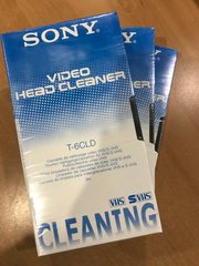 Кассета чистящая для видеомагнитофона SONY VHS T-6CLD,многоразовая