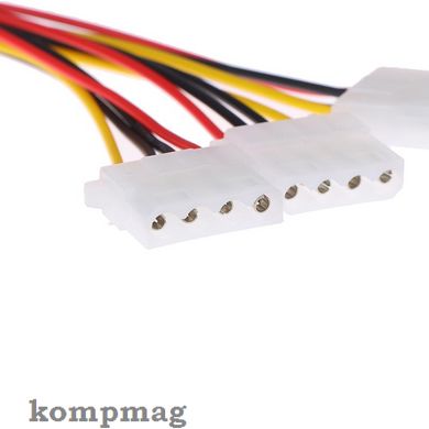 Внутренний кабель-адаптер питания размноженный на 3 разъема,сплитер Molex 4 pin(папа) на 3 Molex 4 pin(мама)