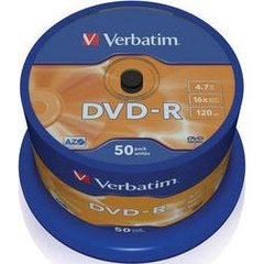 Verbatim DVD-R AZO /50Cake 4,7 gb 120 min 16х