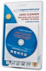 Чистящий диск для DVD/CD приводов ESPERANZA Drive Cleaner CD/DVD/Blue Ray ES117