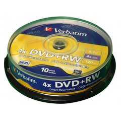 Verbatim DVD+RW/10 Cake 4,7gb