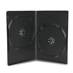 Box DVD 14 мм на два диска черный глянцевый
