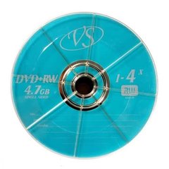 Диск перезаписываемый VS DVD+RW/10 pack упаковка 10 штук