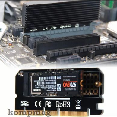 Переходник адаптер плата расширения М.2 NVMe SSD на PCI E 3.0 4x, 8x ,16x, для компьютера