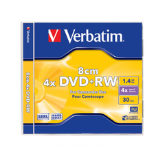 Диск для видеокамеры Verbatim DVD+RW 1.4 gb jewel box.
